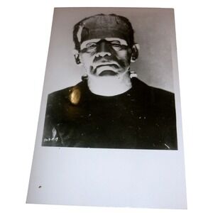 Frankenstein Photo Postcard RPPC Boris Karloff Universal Monsters Kodak Paper